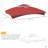Gazebo Canopy Replacement, 2-Tier Outdoor Gazebo Cover Top Roof With Drainage Holes, (TOP ONLY)-111463302
