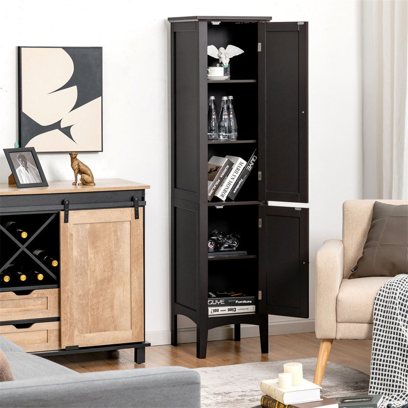 Linen Cabinet, Black