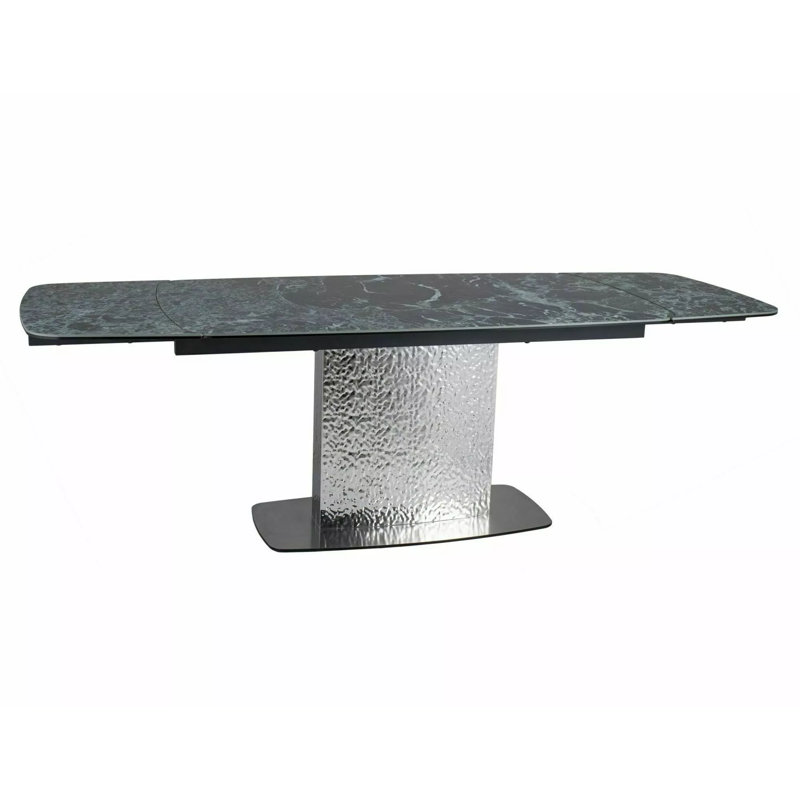 Ducey Metal Base Dining Table, Grey