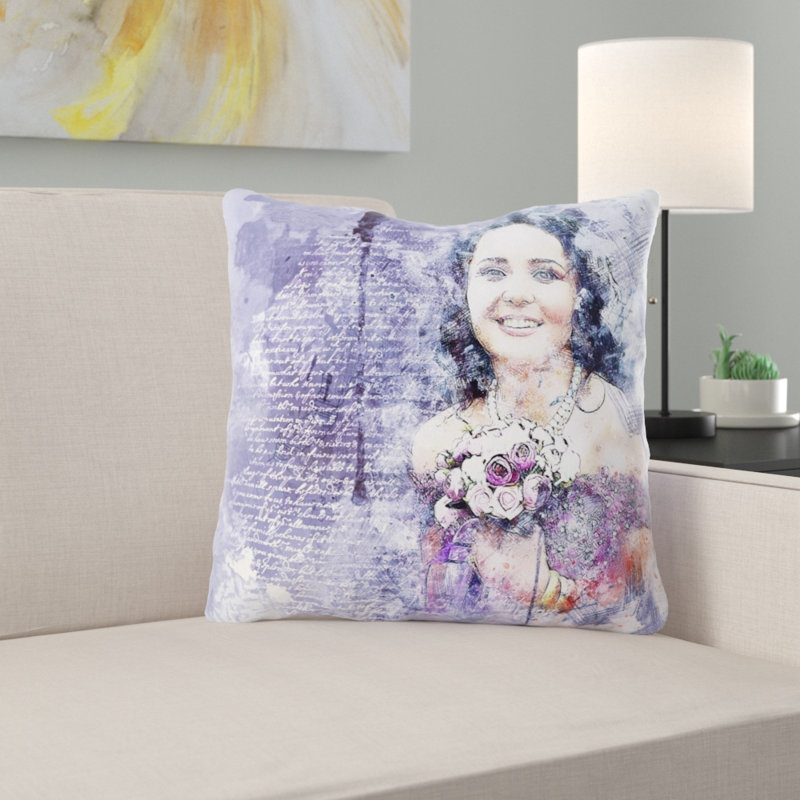 Coussin de fille fille Bohannan, Intérieur, Microsuède