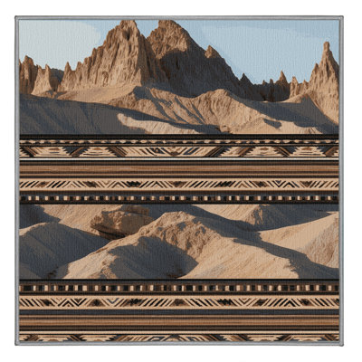  Washable Badlands Southwestern Area Rug