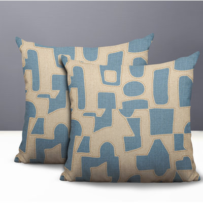 Jara 2 Sets Indoor/Outdoor Reversible Indoor Pillow