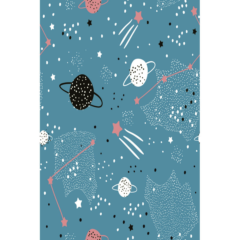 Tapis luxueux 100% polyester 5,2 x 7,5 pi, hauteur des poils de 0,4 po | Antibactérien, points antidérapants en PVC, lavable à la machine | Élégante impression numérique en 3D, parfaite pour le décor du salon et de la chambre à coucher