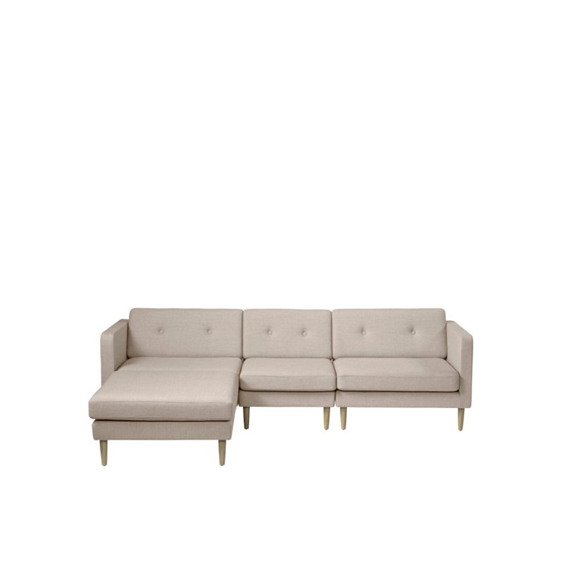 Firhoj Square Ottoman, Beige
