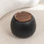 Pietsch Upholstered Round Storage Ottoman With Wooden Tray-273620061