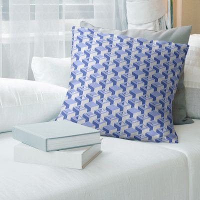 Skyscrapers Pattern Throw Pillow Cover