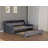 Twin Size Daybed With Trundle, Upholstery Daybed With Led Light ＆ Charging Station, Velvet Day Bed With Wood And Metal Frame