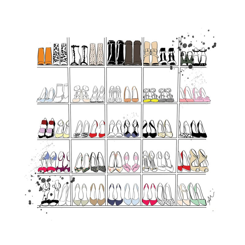 Range-chaussures par - Toile tendue, H 12 po x l 12 po x P 0,75 po