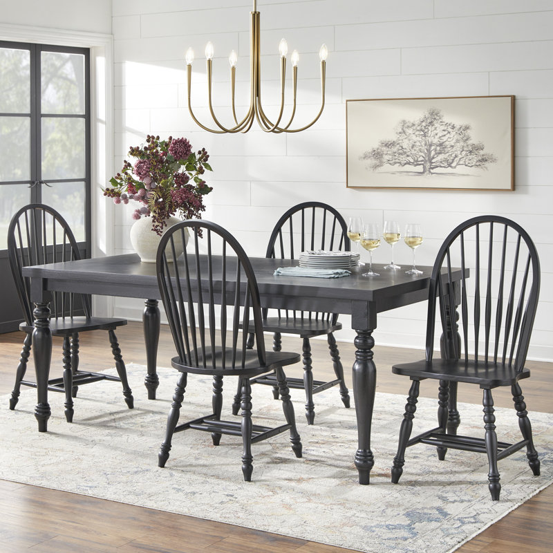 Caylor Dining Set, 5 Pieces: Table, 4 Chairs