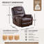 Leather Power Recliner and Recliner-1928681115