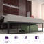 Base de lit plateforme en métal NapQueen Alpha New, sommier à lattes en acier-1351470362