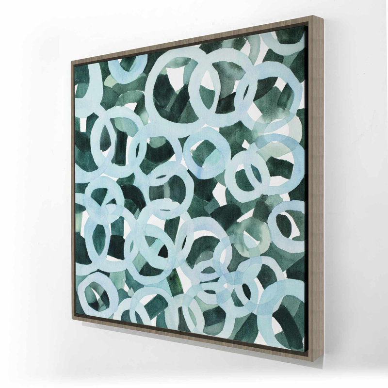 Abstract Circles - Pattern Abstract Framed Canvas