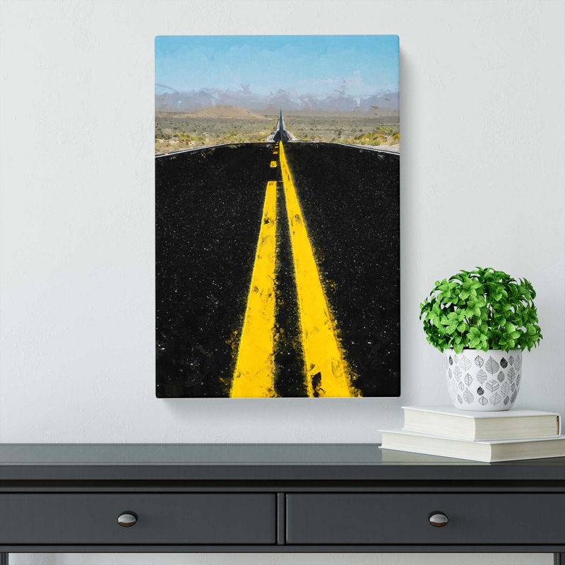Horizon Of Nevada In Abstract - Wrapped Canvas, 50cm H x 35cm W x 3cm D