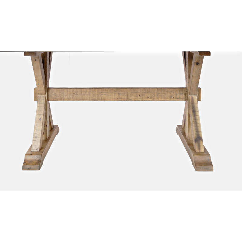 Table de salle à manger extensible à hauteur de comptoir en bois massif Averie