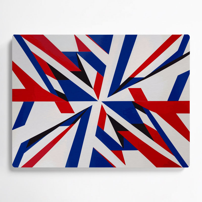 Art mural rigide 71 "Hard Edge", H 12 po x l 18 po