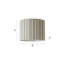 Drum Cotton Blend Pendant Shade ( Slip-On ) in Beige-1754500392