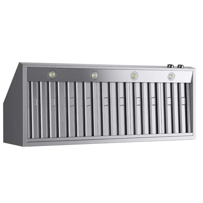 KUCHT Pro Style 60 po Hotte sous l'armoire 1200 CFM, acier inoxydable, commandes numériques, Acier Inoxydable