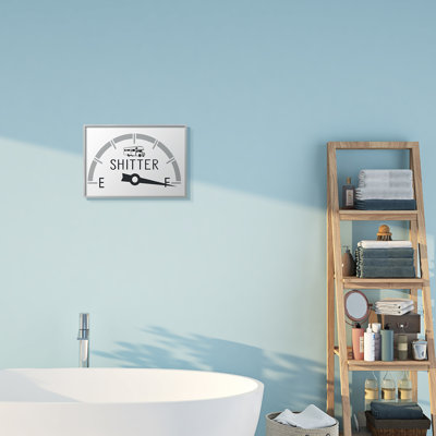 " Sassy Toilets Full Bathroom Humor RV Fuel Gauge " by Lettered And Lined