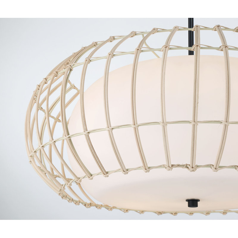 4 - Light Dimmable Drum Chandelier