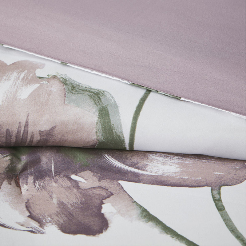 Ensemble d'édredon à motif floral grand avec draps, Grand édredon et 6 pièces supplémentaires