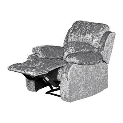 Henris 88.5cm Wide Velvet Standard Recliner