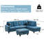Canapé modulaire en flanelle 3 pièces-987355080-987355083