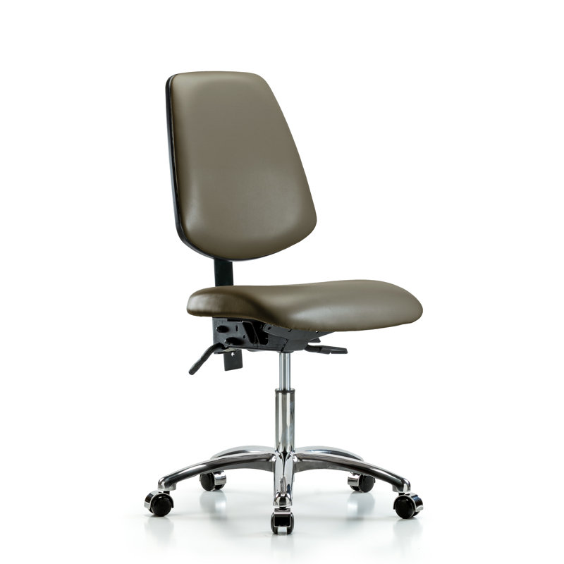 Vinyl Task Chair, Taupe, Tilt Included