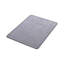 Tapis de chaise de bureau gris en velours côtelé pour plancher dur 36 po x 48 po | Idée de cadeau
