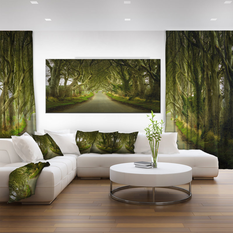 Dark Hedges Road Landscape Canvas Art Print, 32" x 16"