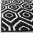 Bullock Hand Woven Flat Weave Wool/Cotton Geometric Rug in Black/Ivory-2147035374