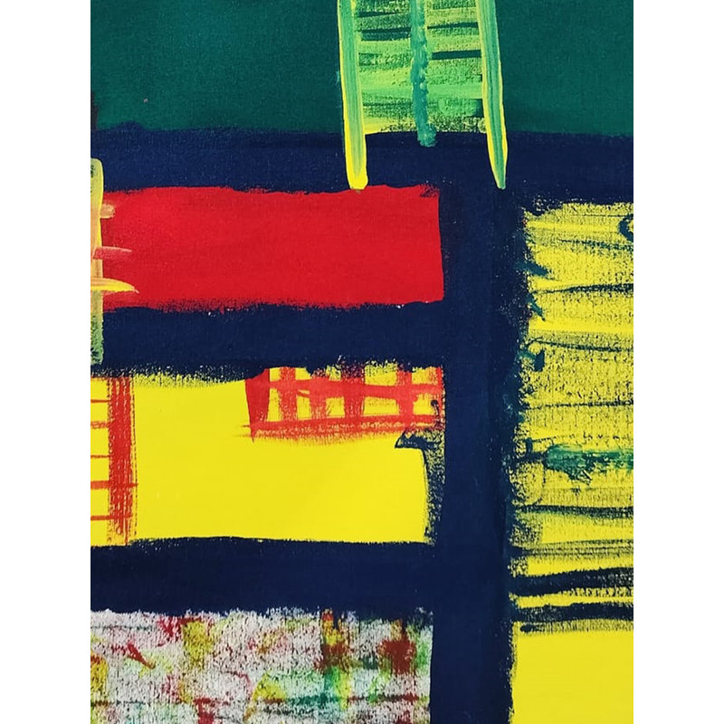 Escaliers de vie | Acrylique sur toile de coton | Par Soham Das