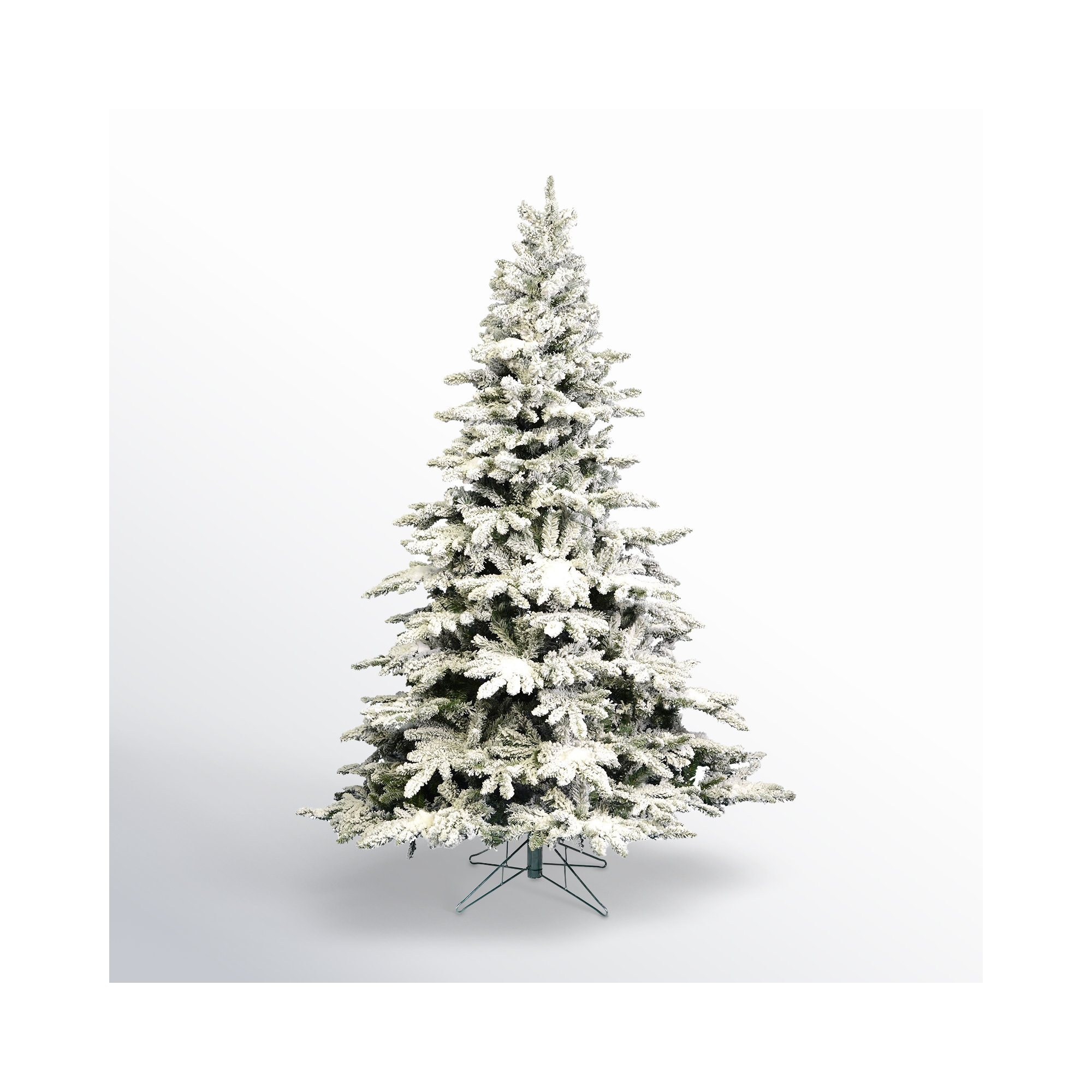 Green/White Fir Artificial Christmas Tree, 6.5' H