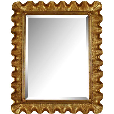 The Kensington Wood Scalloped Wall Mirror