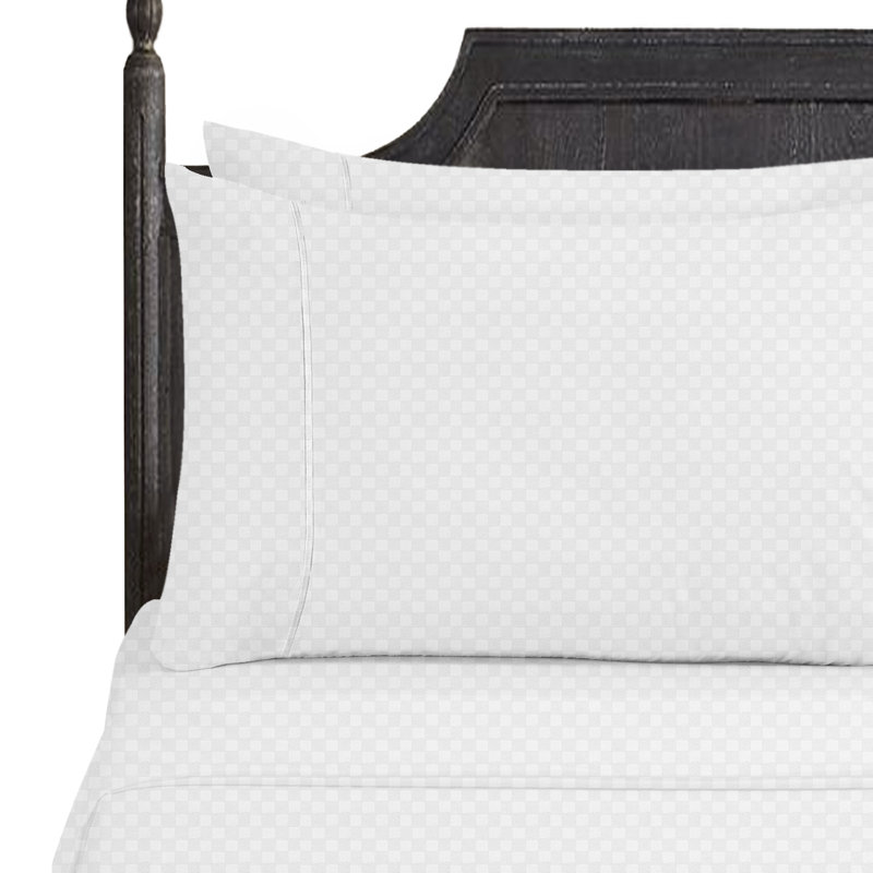 Microfiber Sheet Set, Queen Sheet Set + Fitted Sheet + 2 Pillowcases, White