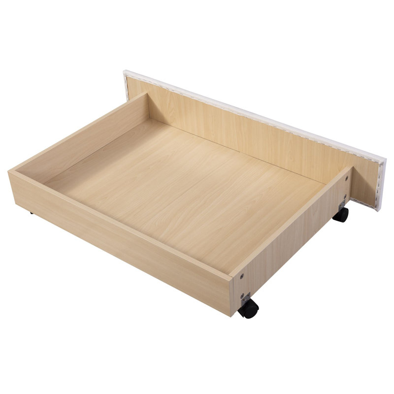 Aguadilla Upholstered Double (4'6) Faux Leather Drawers Bed