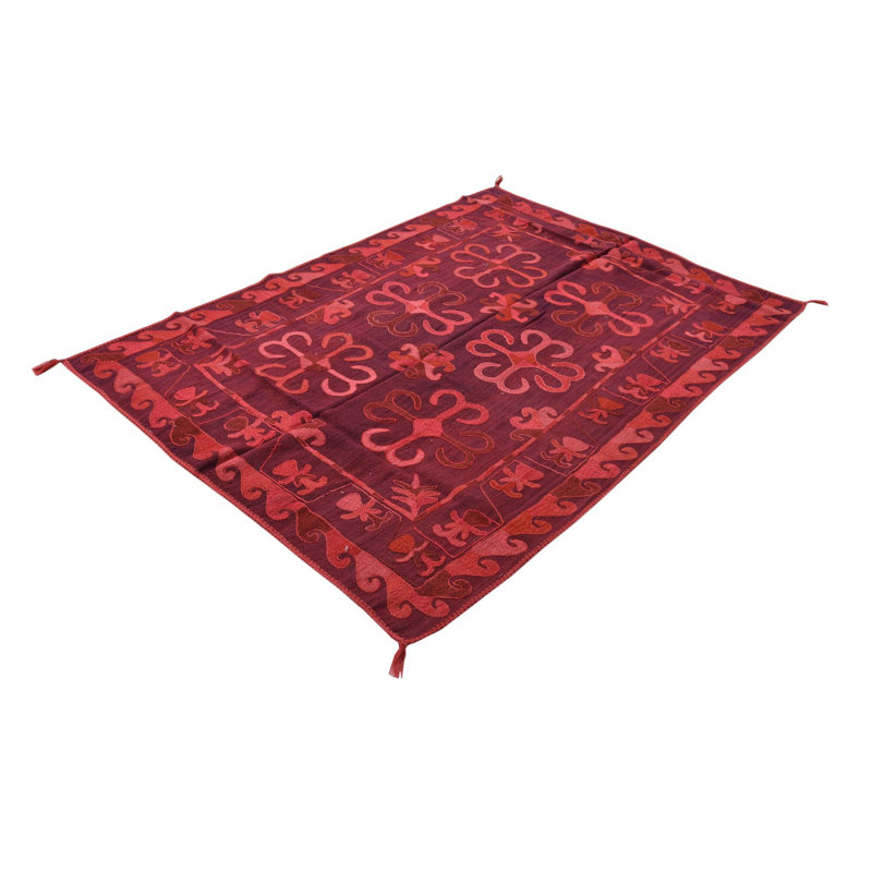 Tapis bordeaux Nathanael