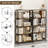 5-Tier Industrial Bookshelf, Rustic Brown Tall Bookcase With Open Wood & Metal Design - Vintage Storage Organizer For Books, Cds, Movies, Multi-Purpose Shelf For Living Room, Bedroom, Home Office-1629211480