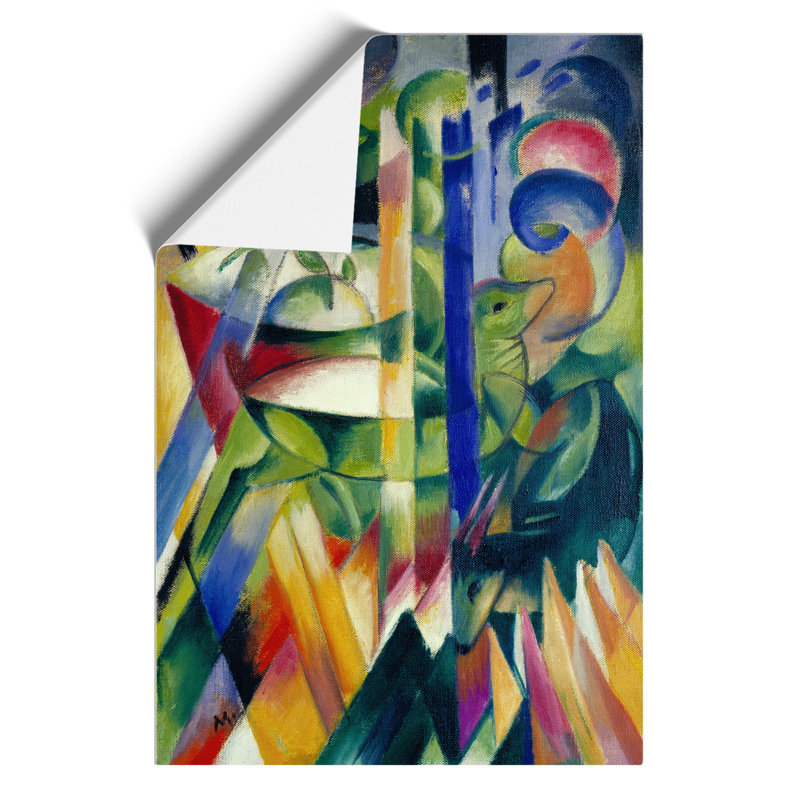 The Little Mountain Goats by Franz Marc - Frameless Print, 30cm H x 21cm W x 0.1cm D