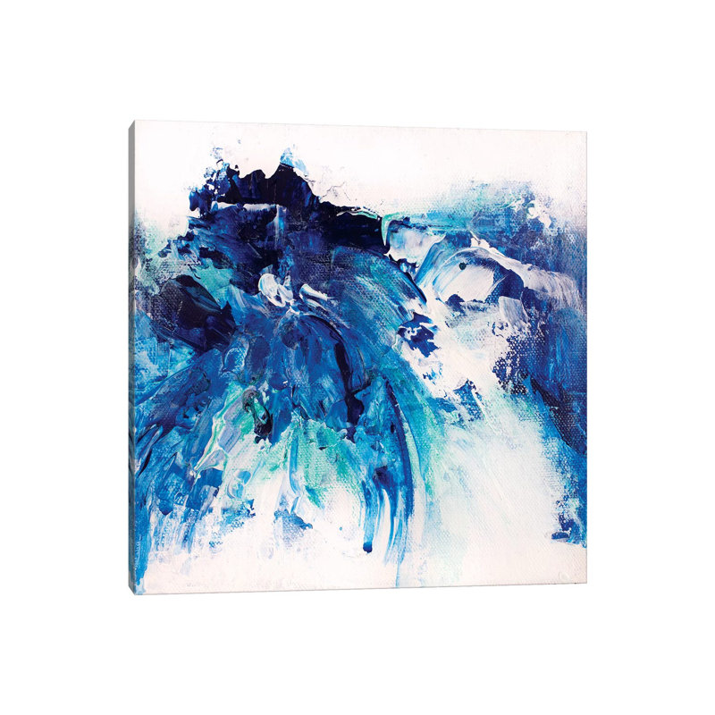 Tangled Blue VII by Jude Remedios - Wrapped Canvas Painting, 93.98cm H x 93.98cm W x 3.81cm D