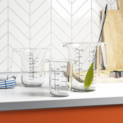 3 Piece Plastic Measuring Jug Set