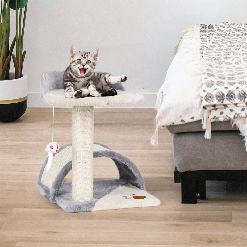 Multifunctional Cat Scratching Posts And Tree, Gray
