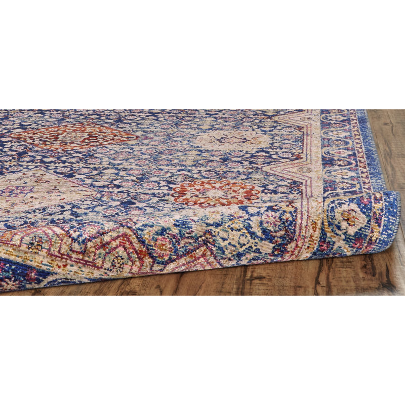 Viscose Southwestern Indoor Rug, Rectangle 9'6" x 12'7"