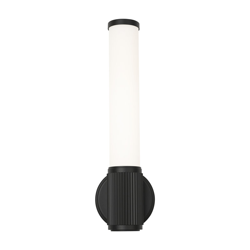 Easmor 1 Light Wall Sconce in Matte Black, Matte Black