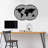 Stylish Black Metal Wall Accessory, 29.1 x 19.3 inches | 100% Durable Metal Construction (Thickness: 0.06 inches) | Easy Wall Mounting with Back Hook | Perfect for Home Décor & Modern Interiors