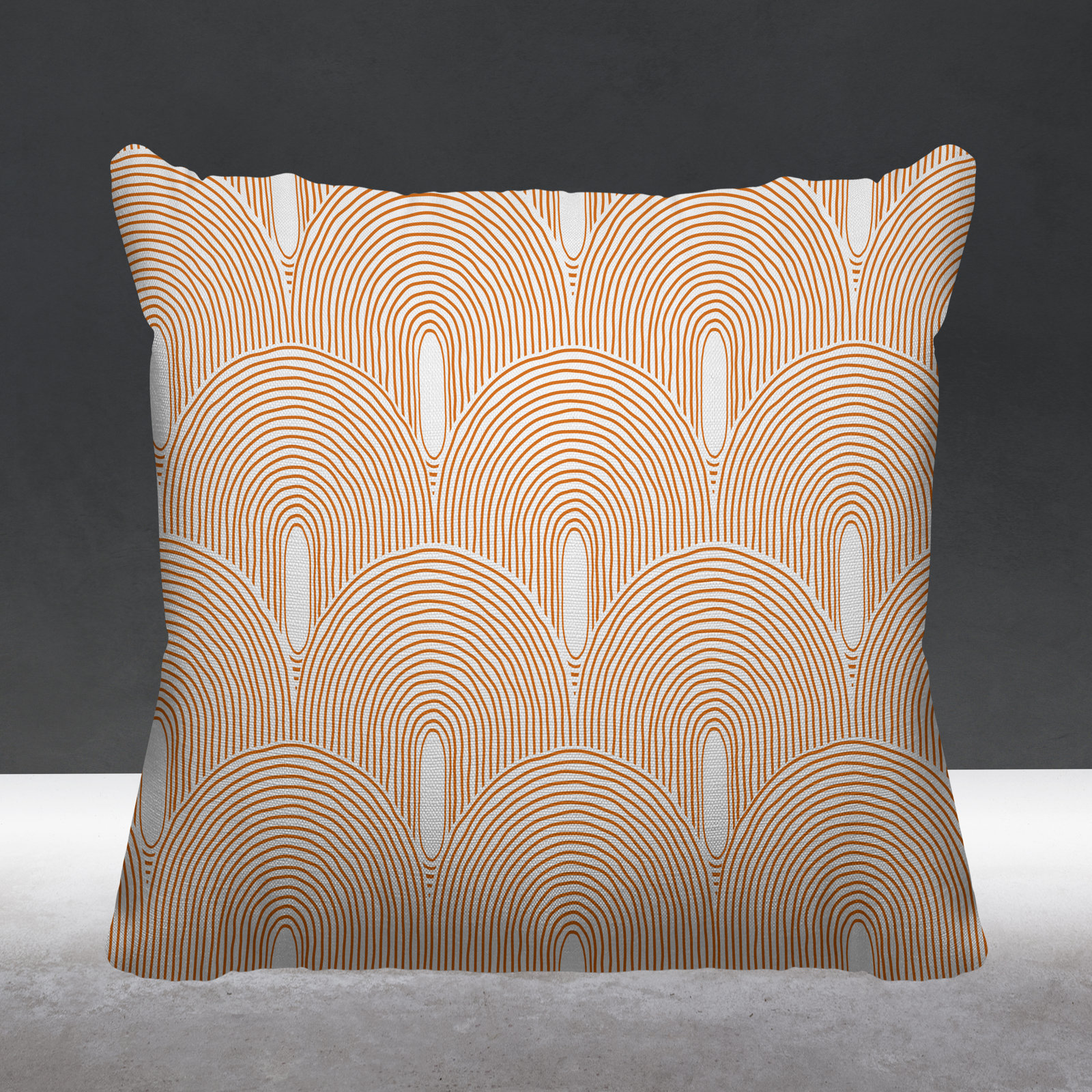 Limpo Starburst Indoor/Outdoor Throw Pillow, 20"H x 20"W, Orange, Square