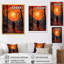 Orange Dawn Awakening Path - Art mural mural-1373360414-1373360415