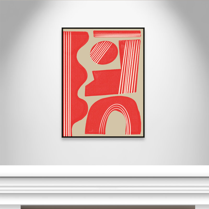 Imprimé Rosalinda par Miuus Studio, Framed Canvas, L 37,5 po x H 49,5 po, Flottant espresso