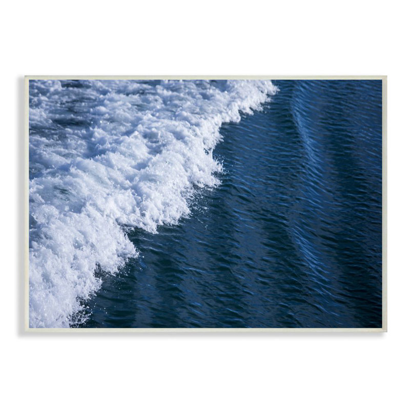 «Blue Ocean Wave Crash», impression, H 10 po x l 15 po x P 0,5 po, Plaque murale