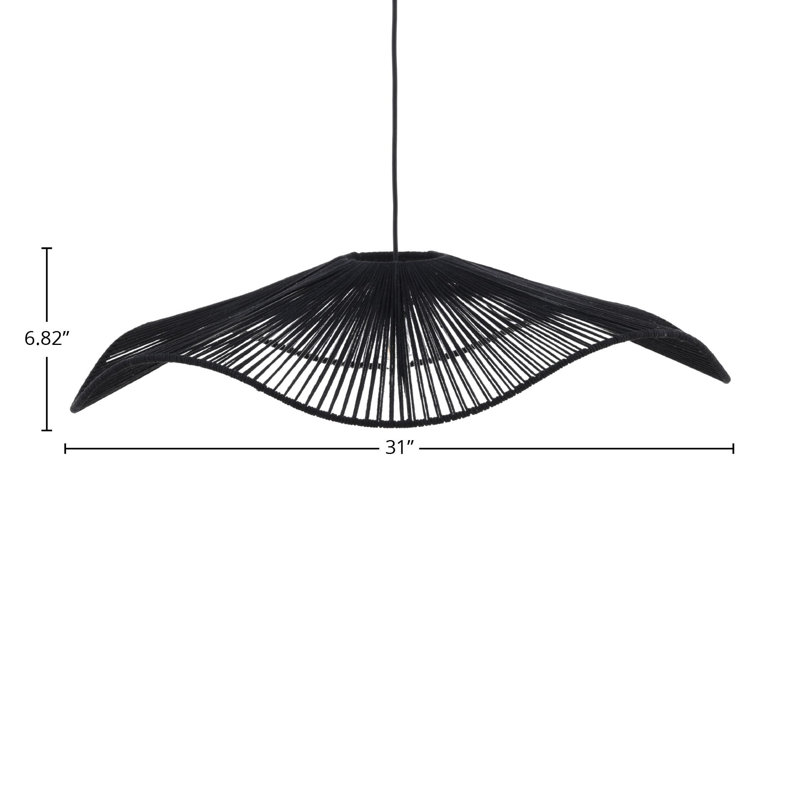 Haze Pendant Light, Black