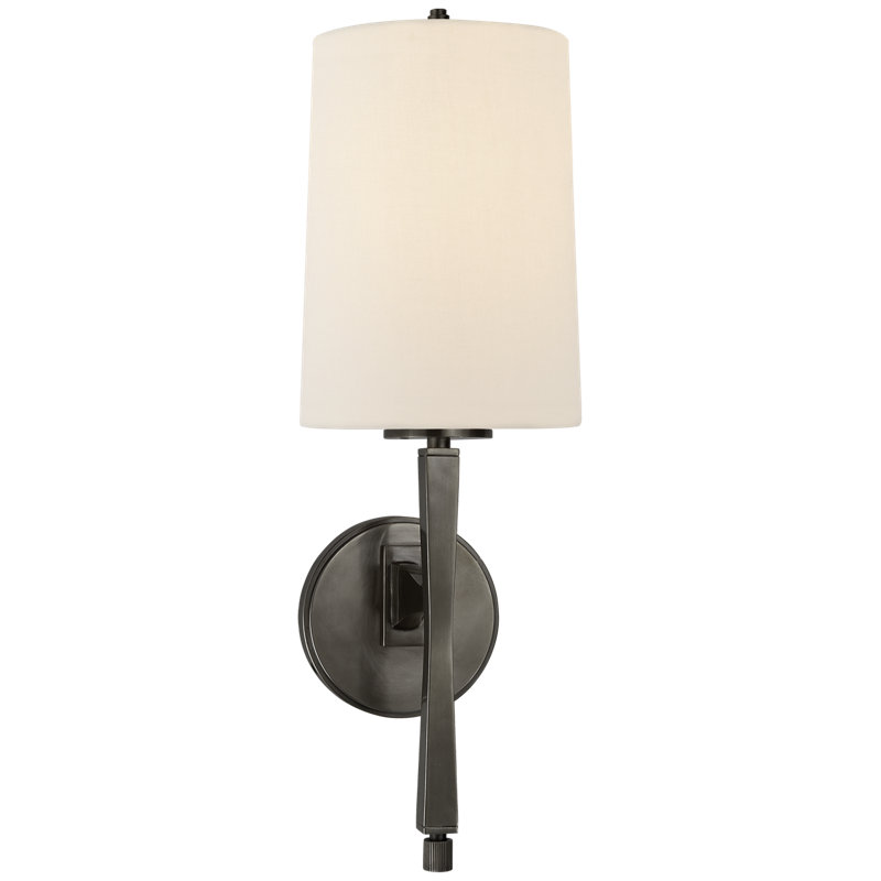 Thomas O'Brien Edie Sconce, Bronze, Fabric